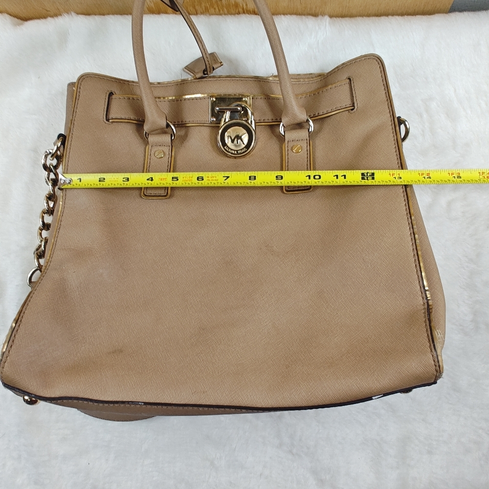 MICHAEL Michael Kors Brown Leather Hamilton Travel Tote - Picture 11 of 12